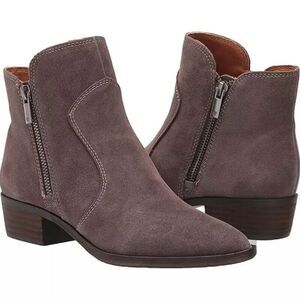 Lucky Brand Tayti Dune Taupe Pointed Toe Western Ankle Boot Size 7.5